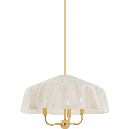 Shivonne Chandelier by Mitzi in aged brass. Made from unique in a unique style.