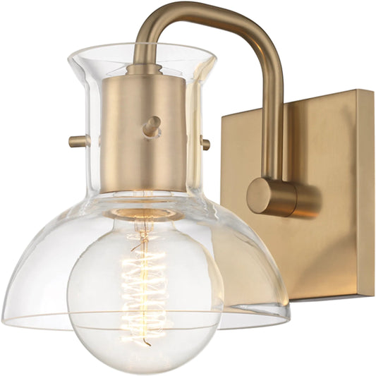 Riley Bath Bracket Light by Mitzi. Made from steel in a modern style.