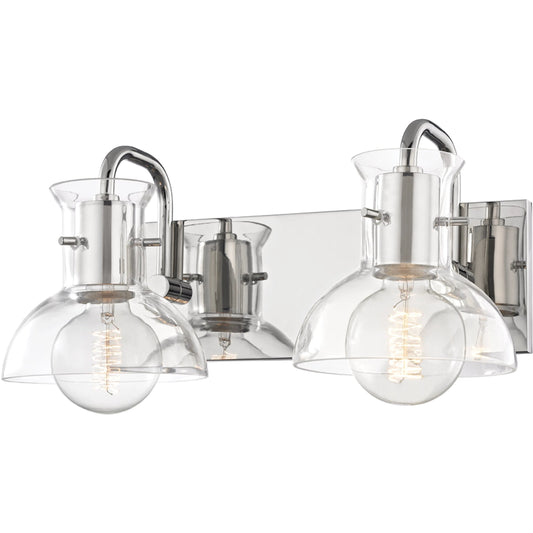 Riley Bath Bracket Light by Mitzi. Made from steel in a modern style.