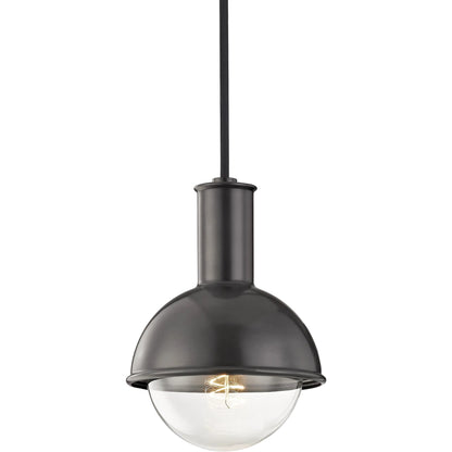 Riley 1 Light Pendant by Mitzi. Made from steel in a modern style.