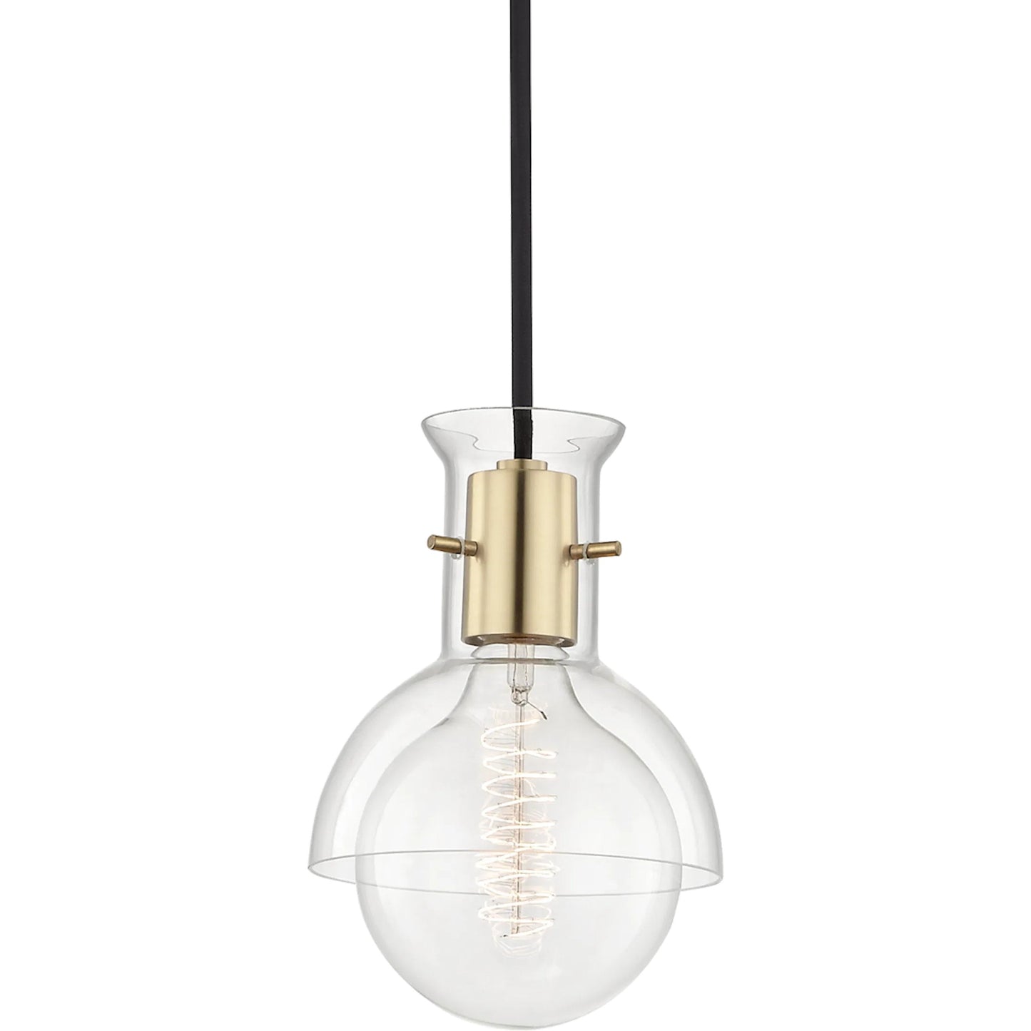 003 S-313076 | Primary Silo | Riley 1 Light Pendant by Mitzi. Made from steel in a modern style.