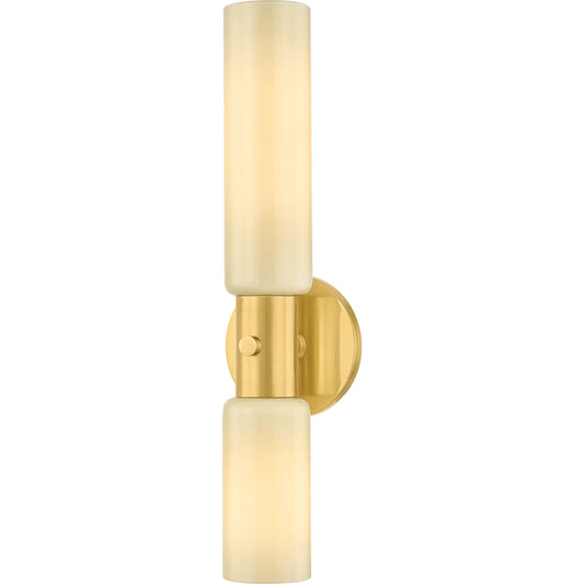 Violetta Wall Sconce by Mitzi in aged brass. Made from unique in a unique style.