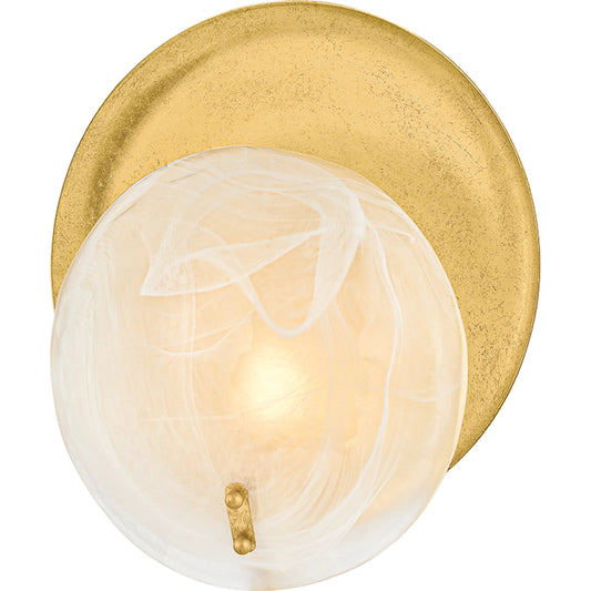Shanette Wall Sconce by Mitzi in vintage gold leaf. Made from unique in a unique style.