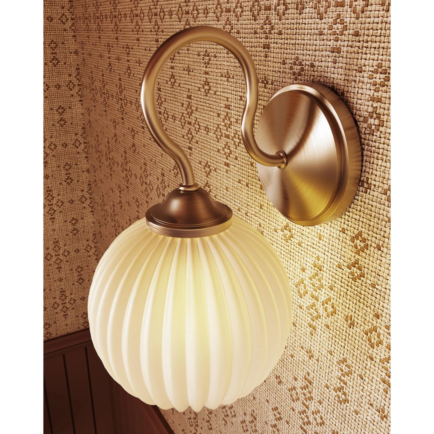 003 SI-2527966 | Lifestyle | Vida Wall Sconce by Mitzi in patina brass. Made from unique in a unique style.