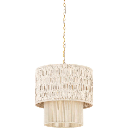 Lisbeta Chandelier by Mitzi in aged brass. Made from unique in a unique style.