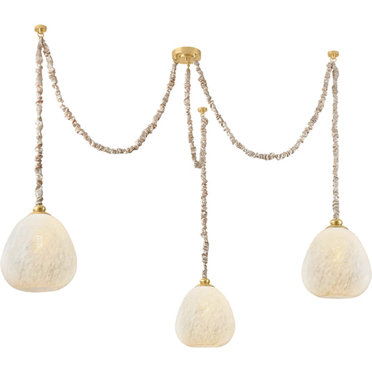 Remi Chandelier by Mitzi in aged brass. Made from steel in a unique style.