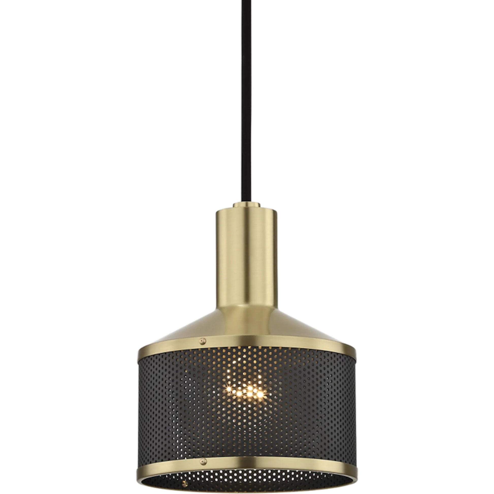 Equilibrium Wall Sconce by Hudson Valley in aged brass black. Made from brass in a modern style.
