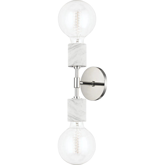 Asime Wall Sconce by Mitzi. Made from steel in a modern style.