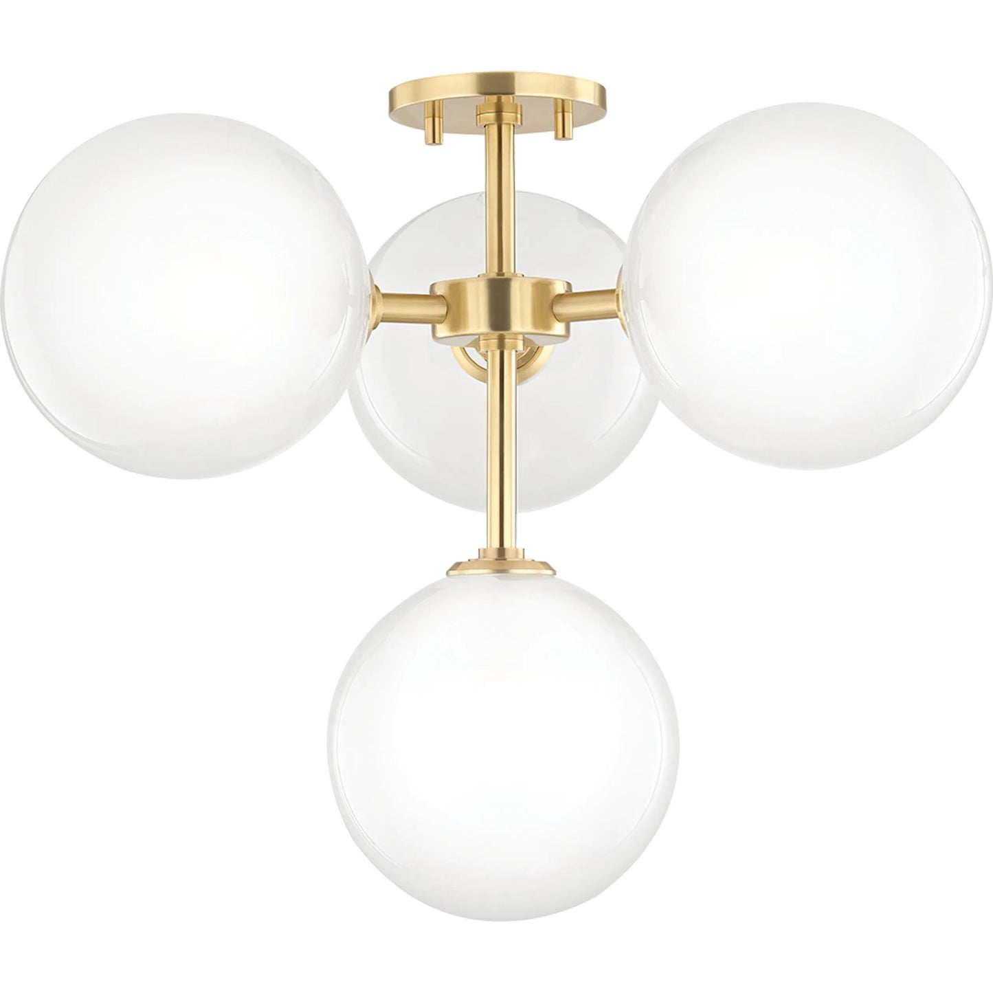 001 S-313147 | Primary Silo | Ashleigh Semi Flush by Mitzi. Made from steel in a modern style.