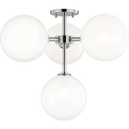 Ashleigh Semi Flush by Mitzi. Made from steel in a modern style.