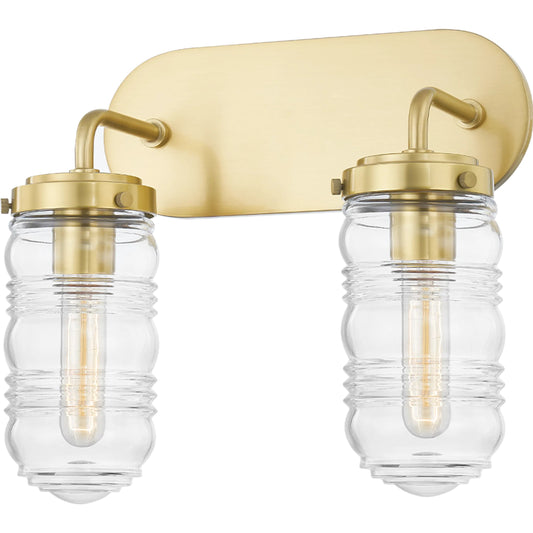 Clara Vanity Light by Mitzi. Made from steel in a modern style.