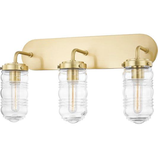 Clara Vanity Light by Mitzi. Made from steel in a modern style.