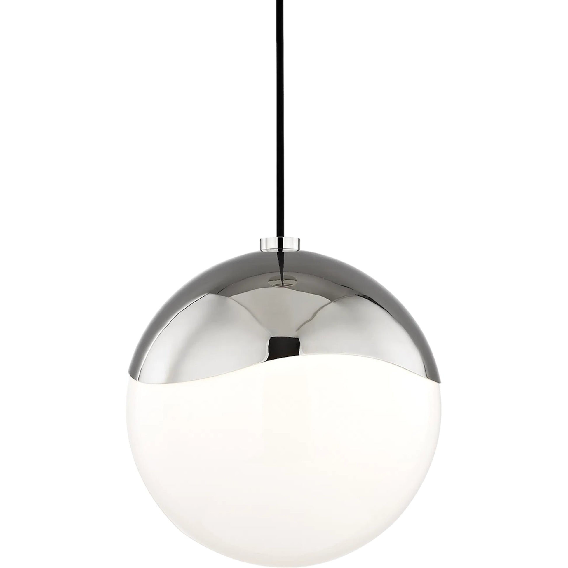 Ella Pendant Light by Mitzi in polished nickel. Made from steel in a modern style.