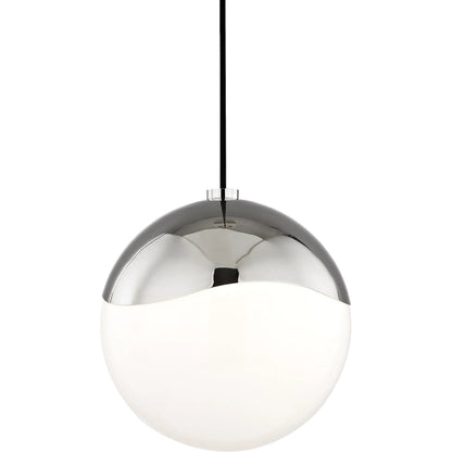 Ella Pendant Light by Mitzi in polished nickel. Made from steel in a modern style.