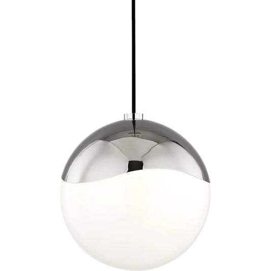 Ella Pendant Light by Mitzi in polished nickel. Made from steel in a modern style.