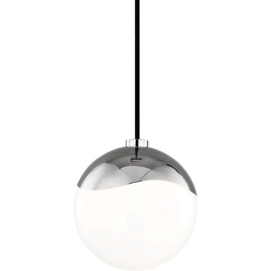 Ella Pendant Light by Mitzi in polished nickel. Made from steel in a modern style.