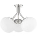 Estee Semi Flush by Mitzi. Made from steel in a modern style.