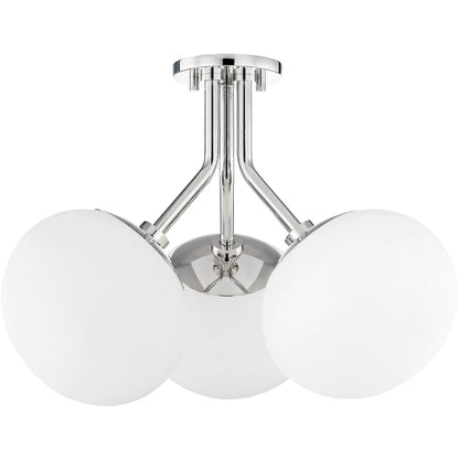 Estee Semi Flush by Mitzi. Made from steel in a modern style.