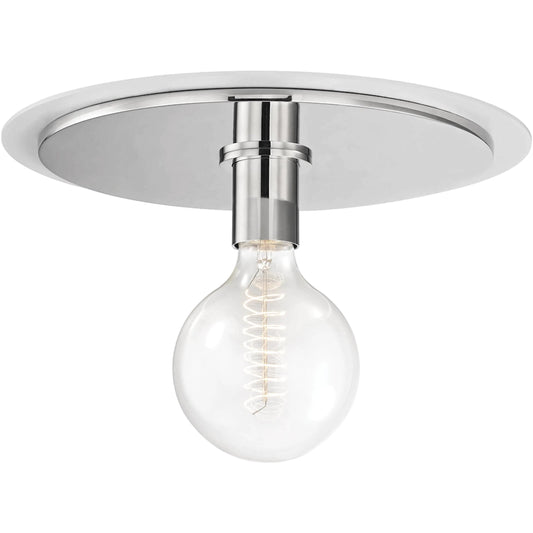 Milo Flush Mount by Mitzi. Made from steel in a modern style.