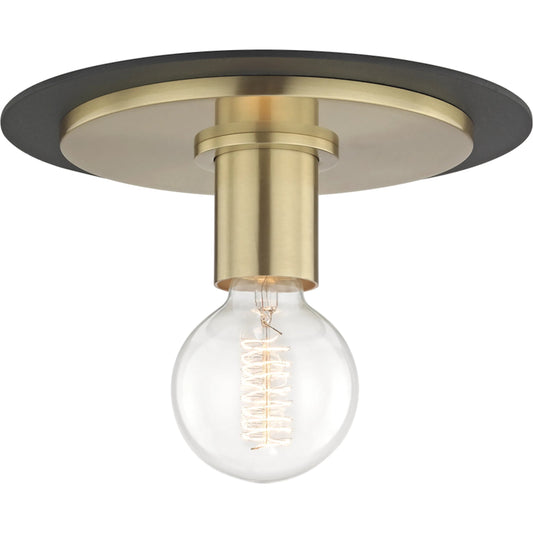 Milo Flush Mount by Mitzi. Made from steel in a modern style.