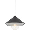 Polished Nickel, Black / Large