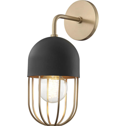 Haley Wall Sconce by Mitzi. Made from steel in a modern style.