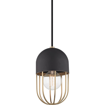 Haley 1 Light Pendant by Mitzi. Made from steel in a modern style.
