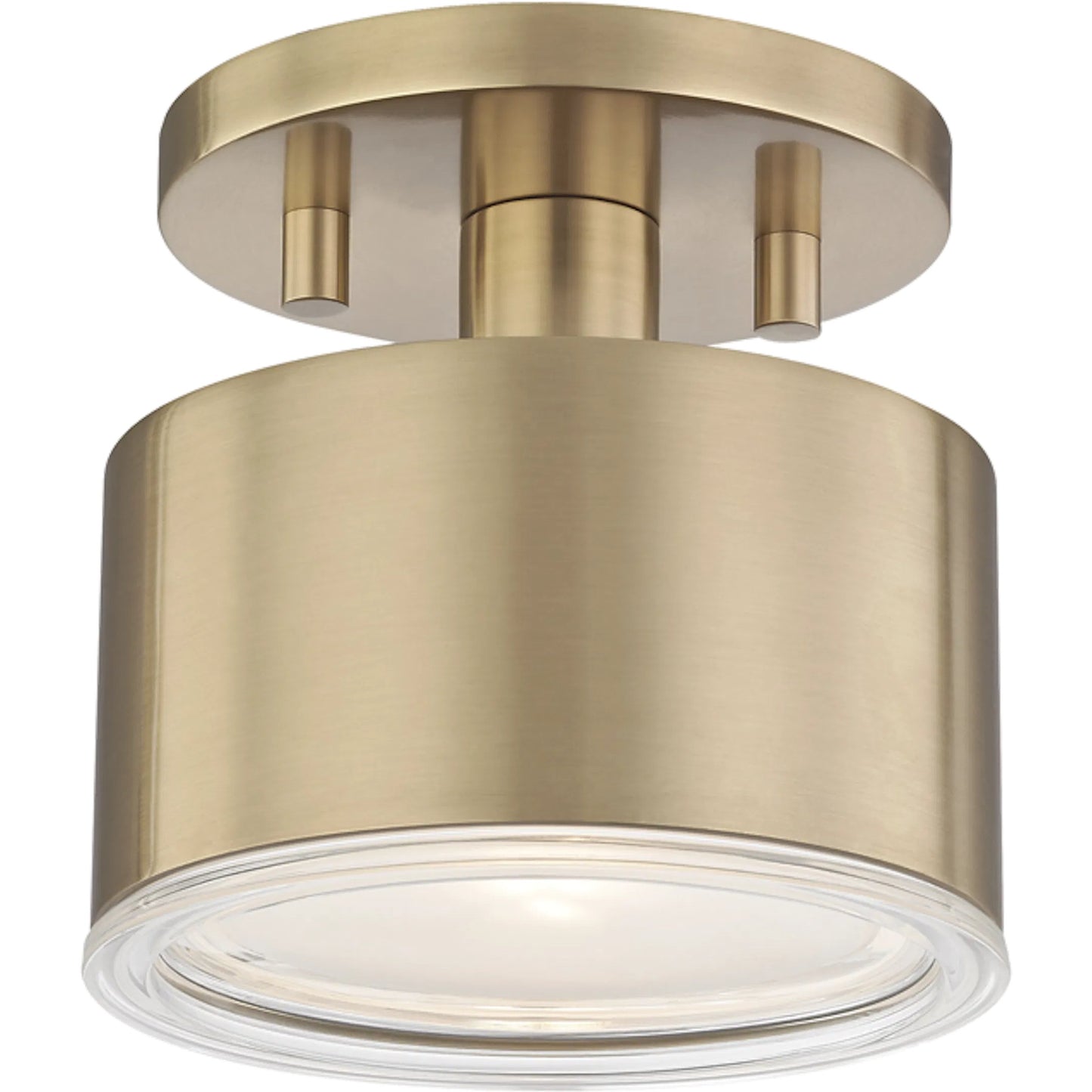 001 S-313309 | Primary Silo | Nora Flush Mount by Mitzi in aged brass. Made from steel in a modern style.