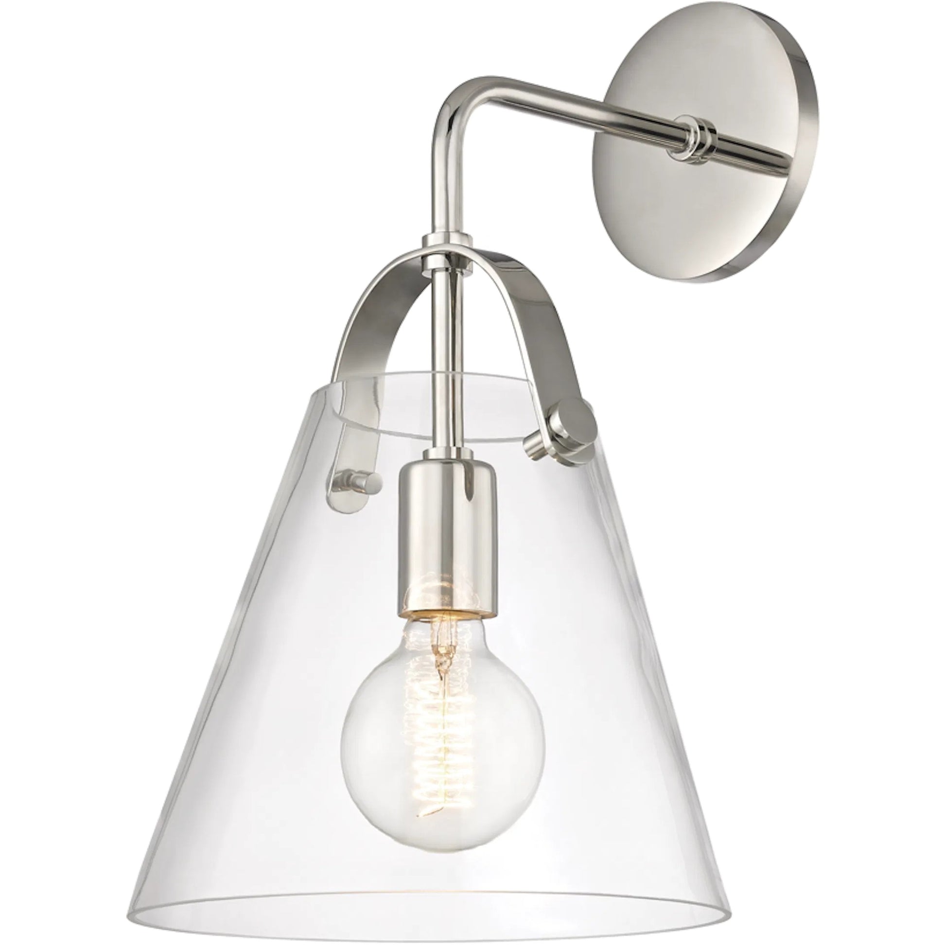 Karin Wall Sconce by Mitzi. Made from steel in a modern style.