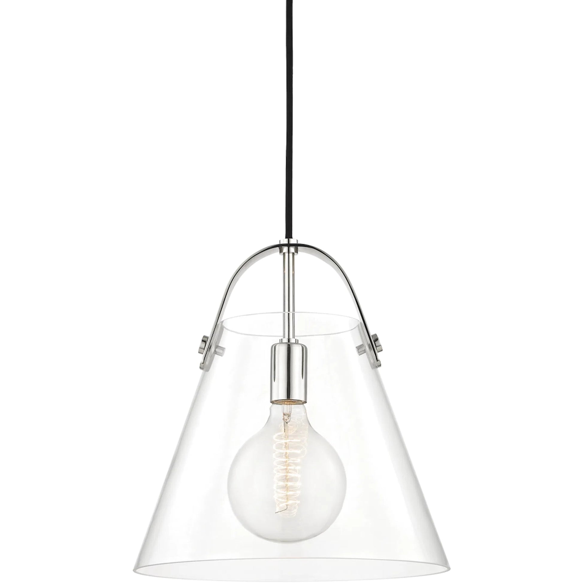 Karin Pendant by Mitzi. Made from steel in a modern style.