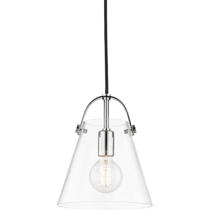 Karin Pendant by Mitzi. Made from steel in a modern style.