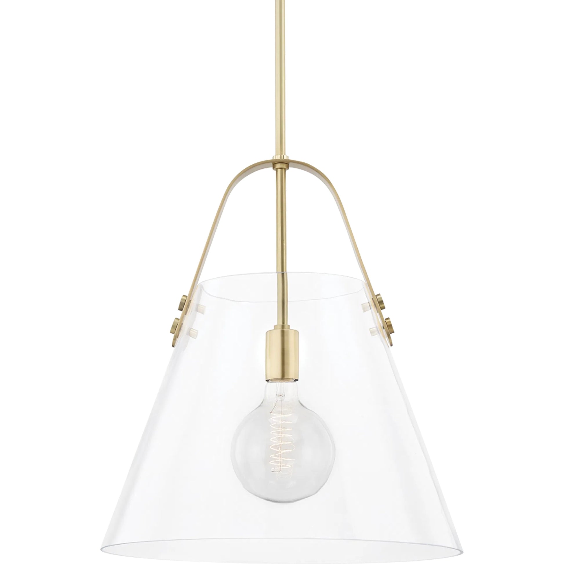 Karin Pendant by Mitzi. Made from steel in a modern style.