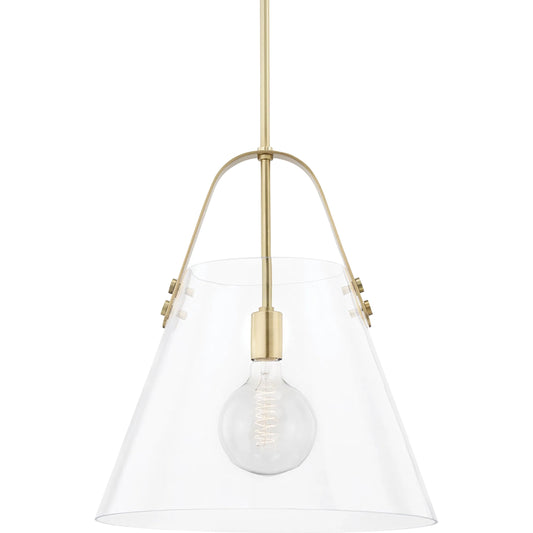 Karin Pendant by Mitzi. Made from steel in a modern style.