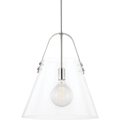 Karin Pendant by Mitzi. Made from steel in a modern style.