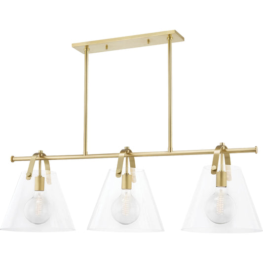 Karin Linear Pendant by Mitzi. Made from steel in a transitional style.