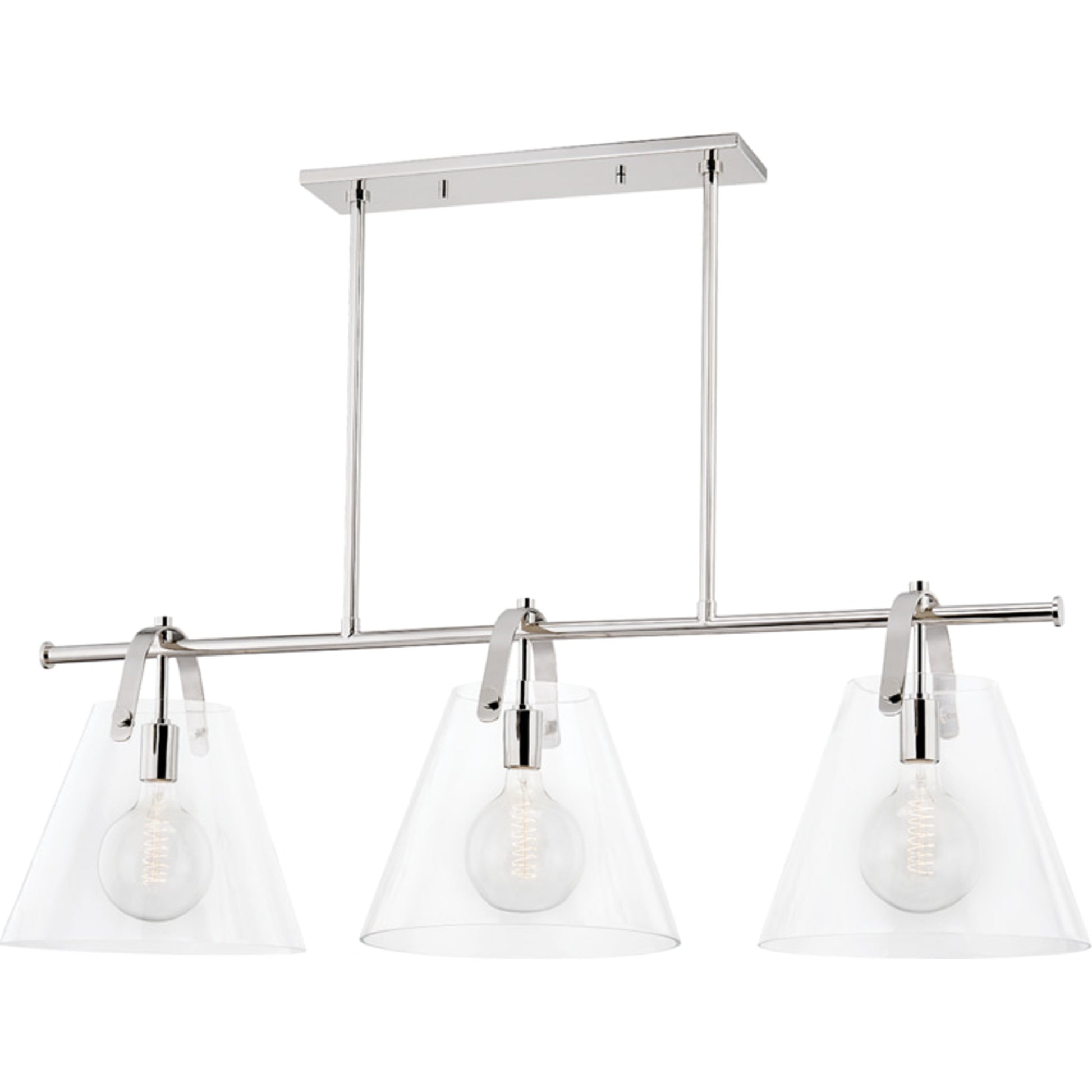 Karin Linear Pendant by Mitzi. Made from steel in a transitional style.