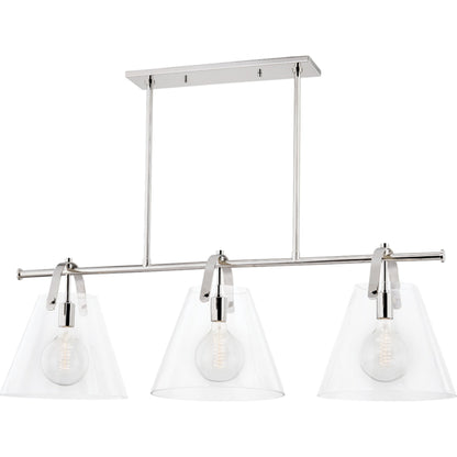 Karin Linear Pendant by Mitzi. Made from steel in a transitional style.