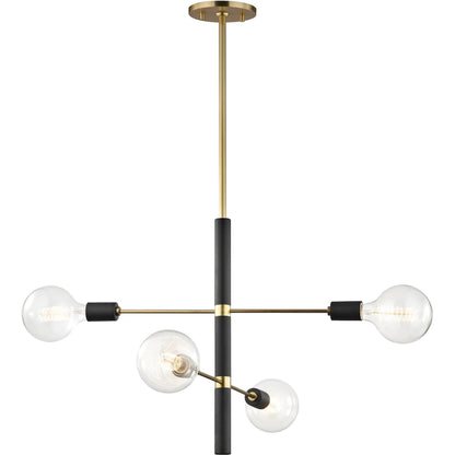 Astrid Chandelier by Mitzi. Made from steel in a modern style.