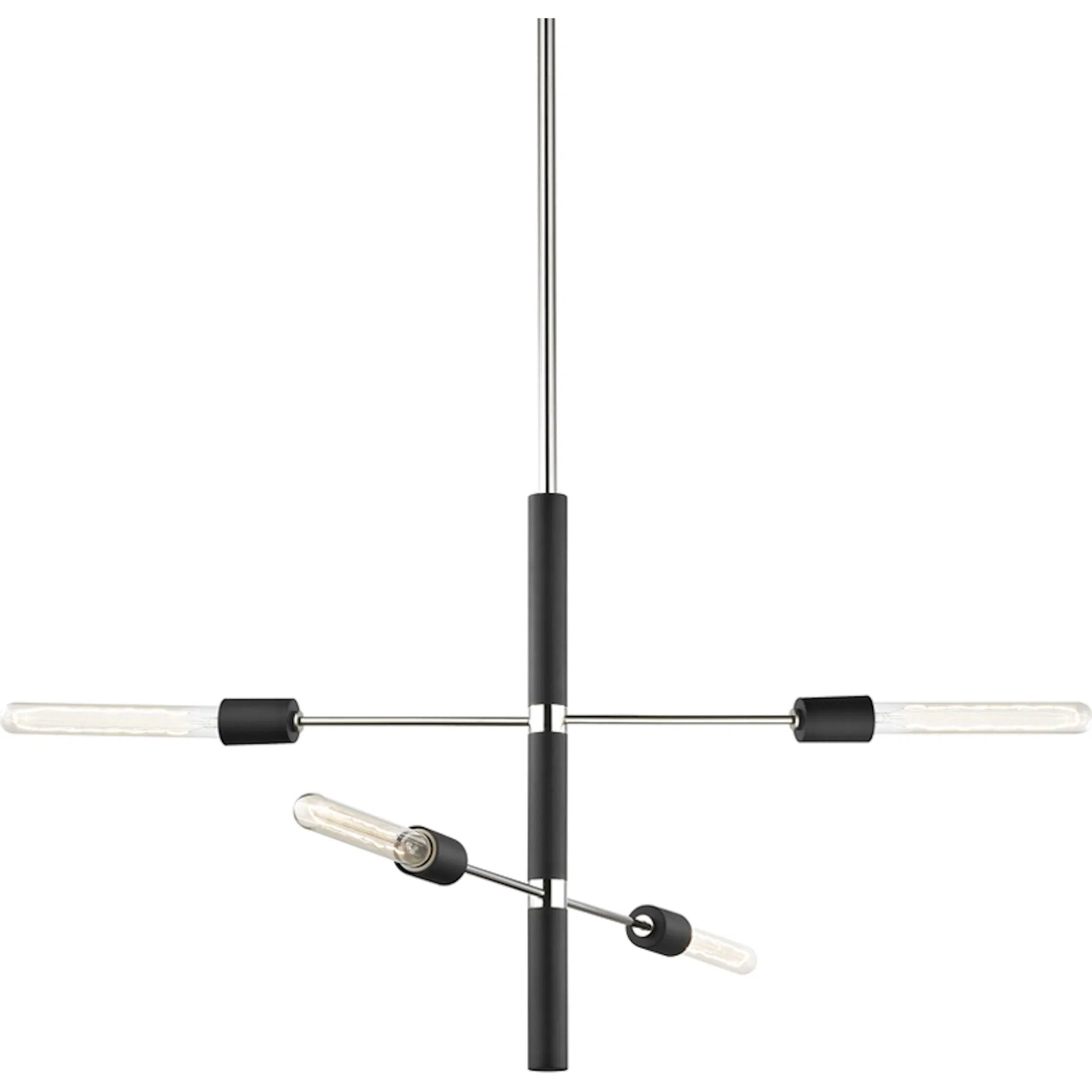 Astrid Chandelier by Mitzi. Made from steel in a modern style.