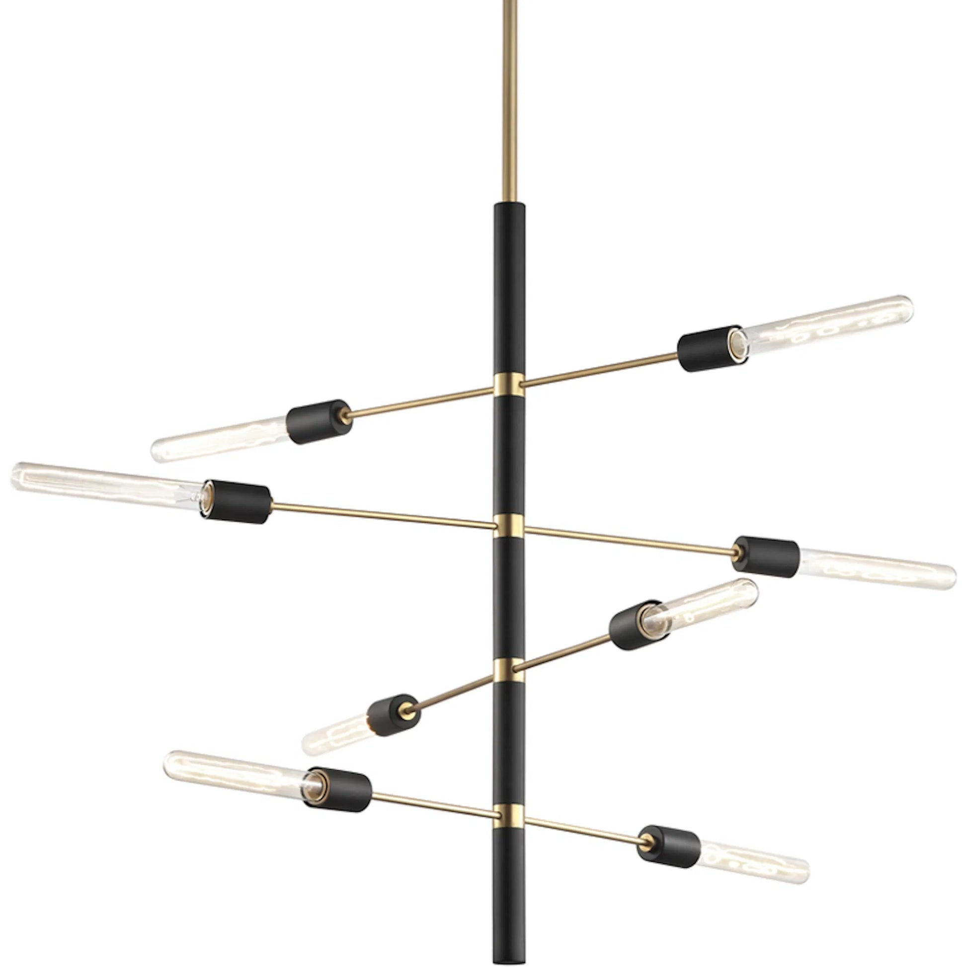 Astrid Chandelier by Mitzi. Made from steel in a modern style.