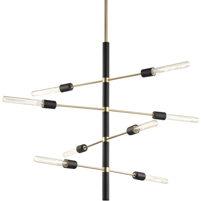 Astrid Chandelier by Mitzi. Made from steel in a modern style.