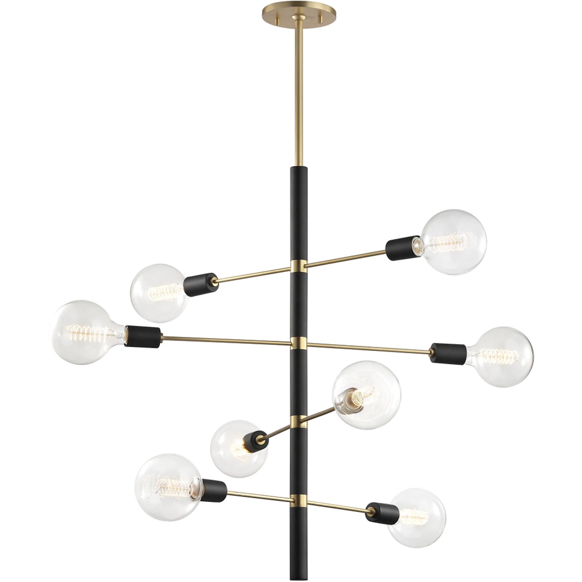 Astrid Chandelier by Mitzi. Made from steel in a modern style.