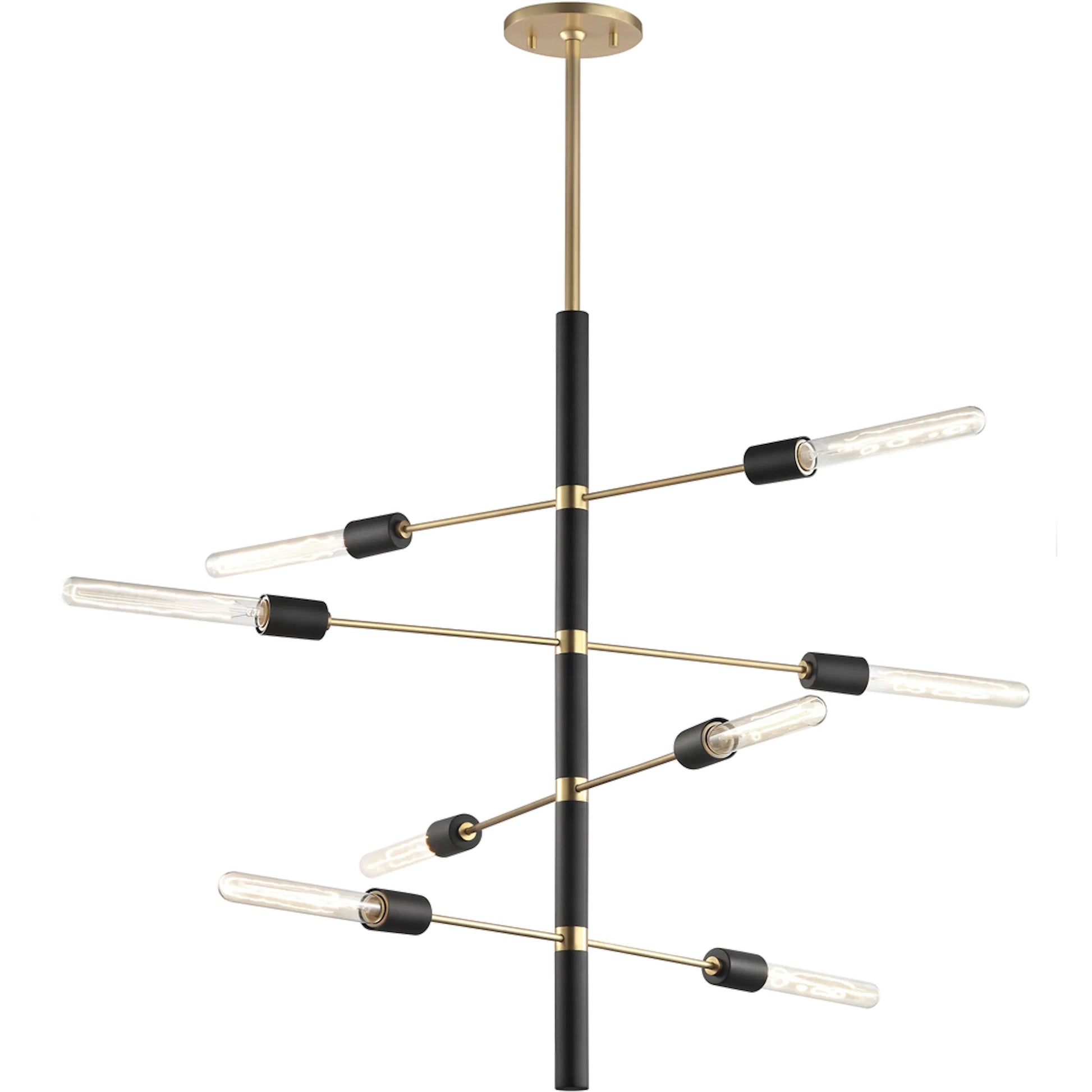 Astrid Chandelier by Mitzi. Made from steel in a modern style.