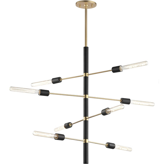 Astrid Chandelier by Mitzi. Made from steel in a modern style.