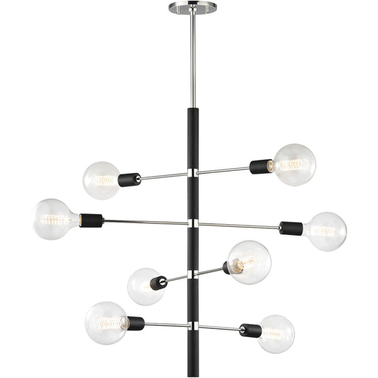 Astrid Chandelier by Mitzi. Made from steel in a modern style.
