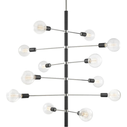 Abrams Wall Sconce by Hudson Valley in aged brass. Made from steel in a modern style.