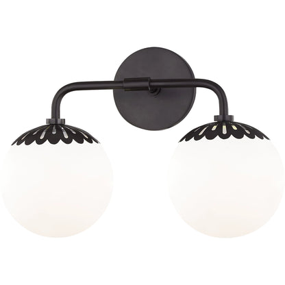 Paige Bath Bracket by Mitzi. Made from steel in a transitional style.