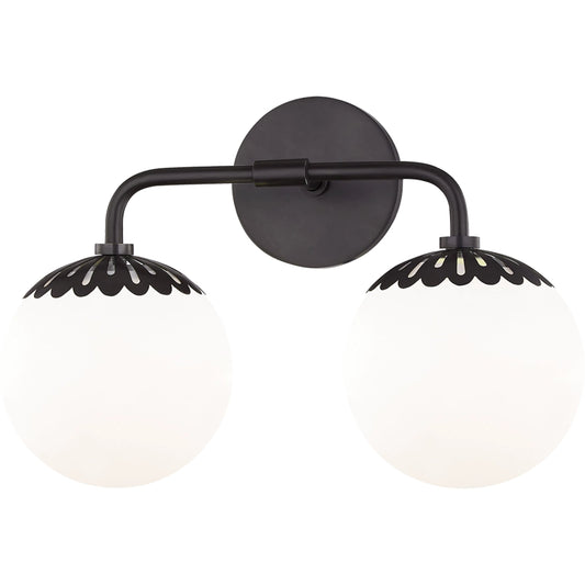 Paige Bath Bracket by Mitzi. Made from steel in a transitional style.