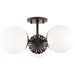 Paige Semi Flush by Mitzi. Made from steel in a transitional style.