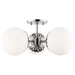Paige Semi Flush by Mitzi. Made from steel in a transitional style.